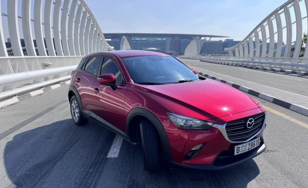 Car rental Mazda CX3 in Dubai 2023 (red)