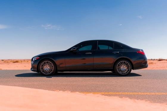 Car rental Mercedes C300 in Dubai 2022 (black-matte)