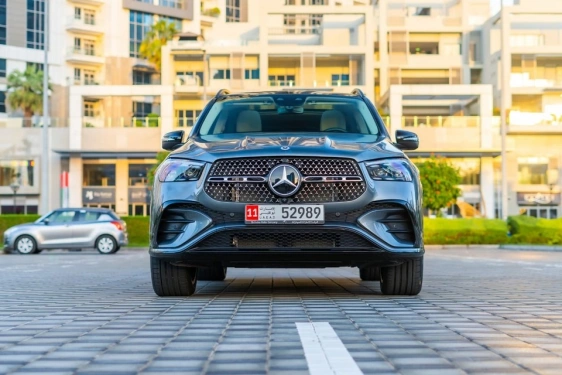 Car rental Mercedes GLE-450 in Dubai 2024 (grey)