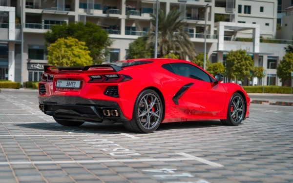 Car rental Chevrolet Corvette-C8 in Dubai 2022 (red)