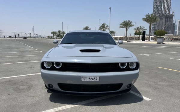 Car rental Dodge Challenger in Dubai 2021 (tiffany-blue)