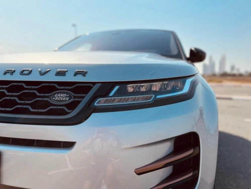 Car rental RangeRover Evoque-R-Dynamic in Dubai 2020 (silver)