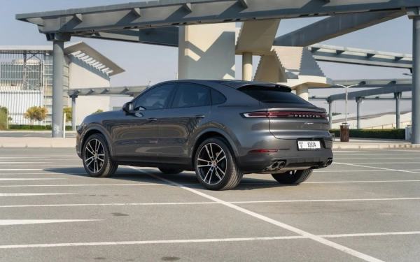 Car rental Porsche Cayenne-coupe in Dubai 2024 (grey)