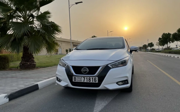 Car rental Nissan Sunny in Dubai 2021 (white)