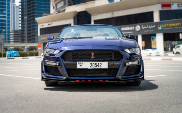 Аренда Форд Мустанг-Кабриолет в Дубае 2020 (тёмно-синий)