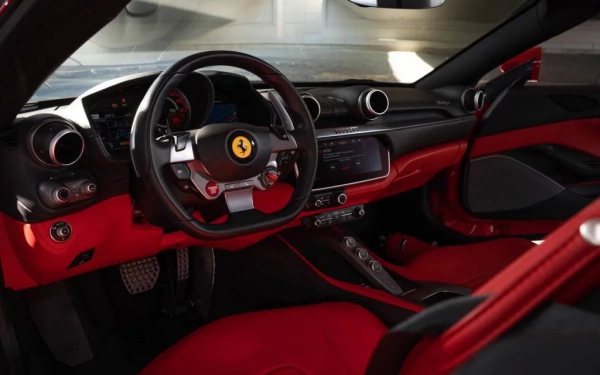 Car rental Ferrari Portofino in Dubai 2019 (red)