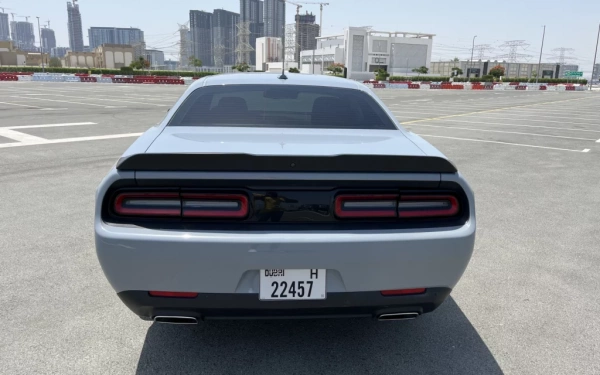 Car rental Dodge Challenger in Dubai 2021 (tiffany-blue)