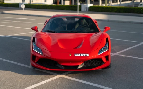 Car rental Ferrari F8-Tributo in Dubai 2023 (red)